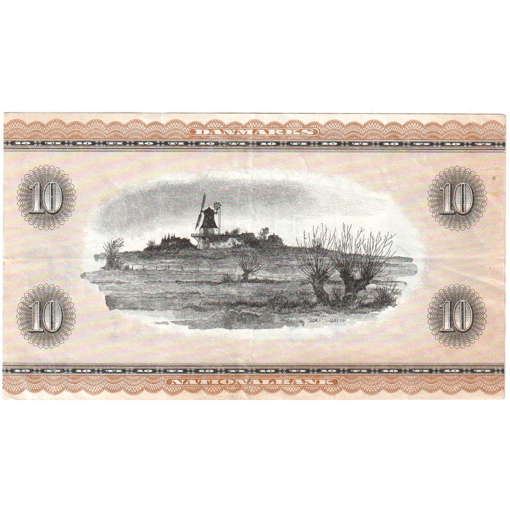 Dinamarca, 10 Kroner, AU(50-53)