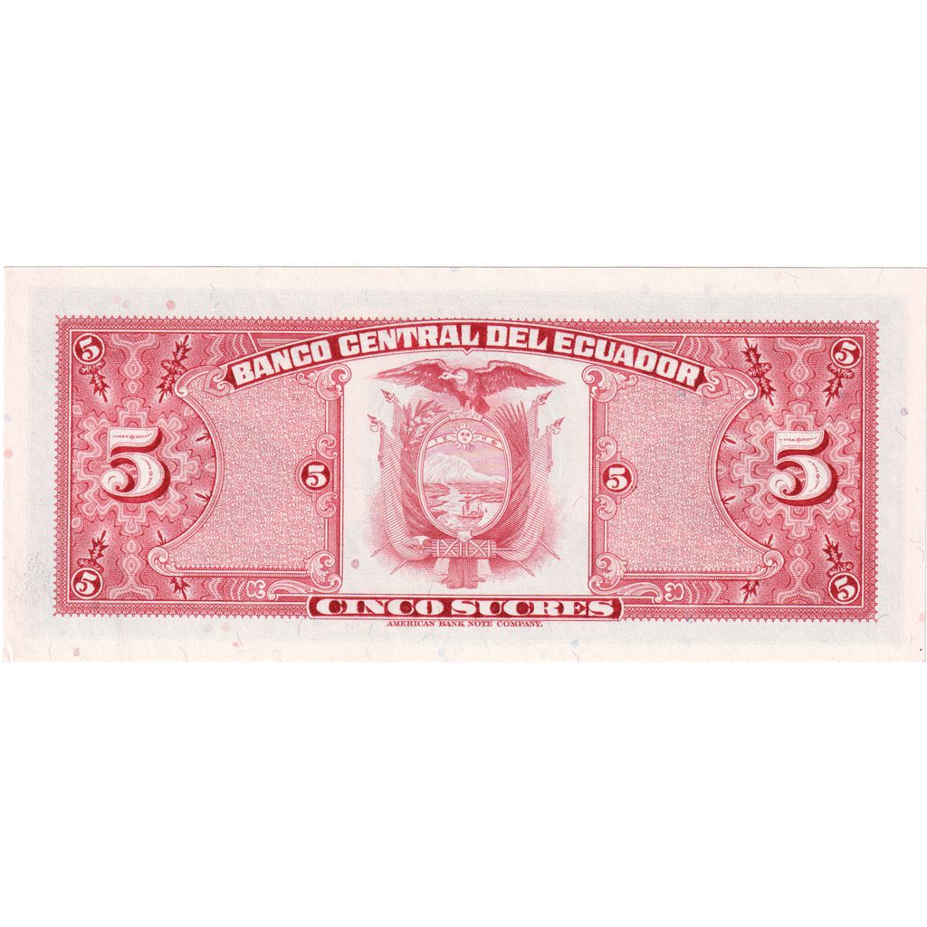 Ecuador, 5 Sucres, 1982-08-20, UNZ-