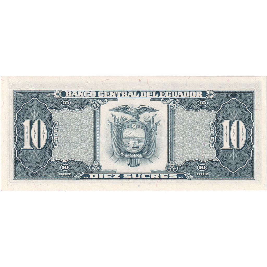 Billete, 10 Sucres, Ecuador, 1986-04-29, KM:121, UNC