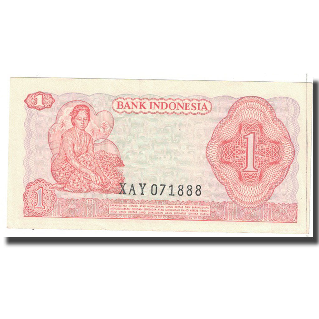 Billet, Indonésie, 1 Rupiah, 1968, KM:102a, SPL