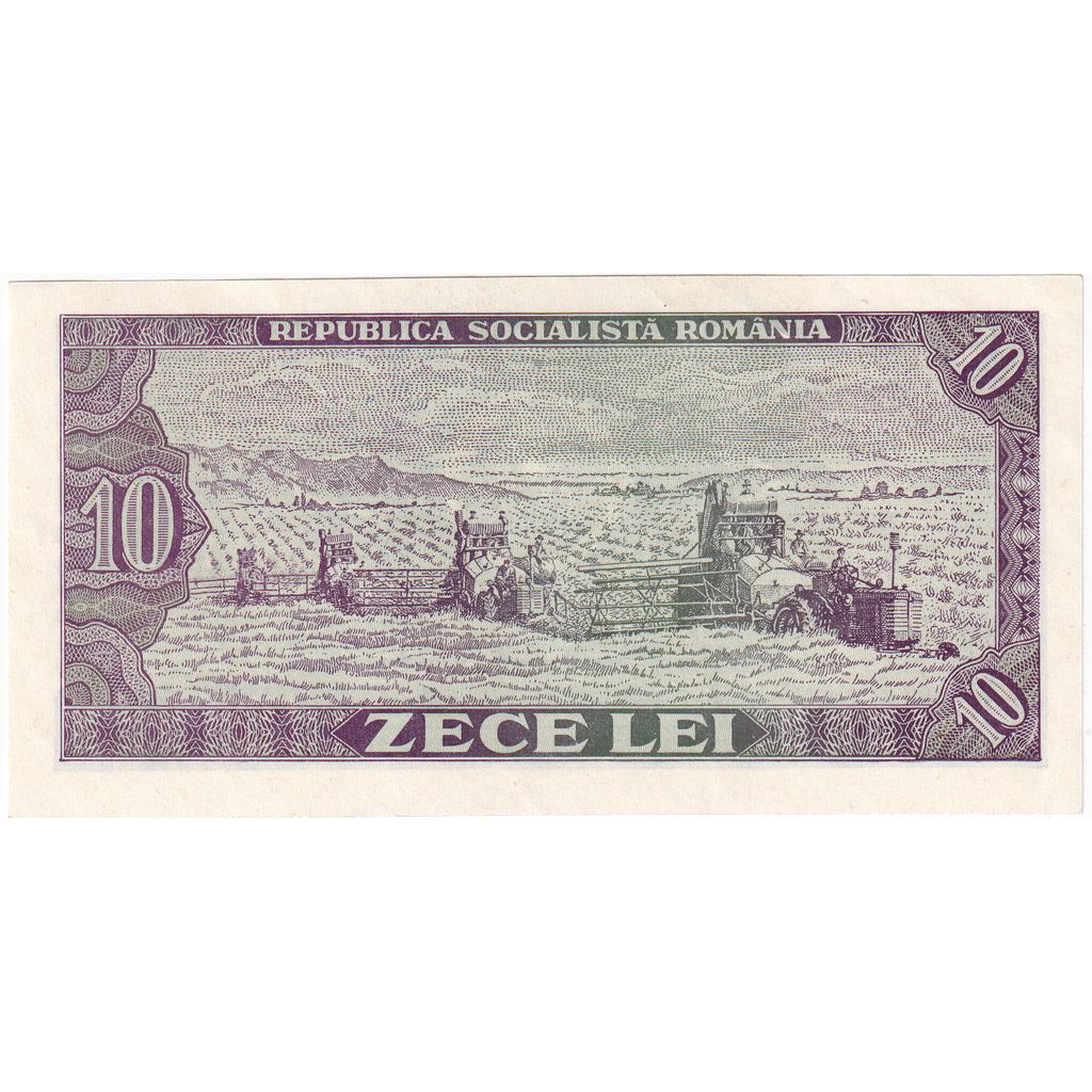 Geldschein, Rumänien, 10 Lei, 1966, Undated, KM:94a, VZ