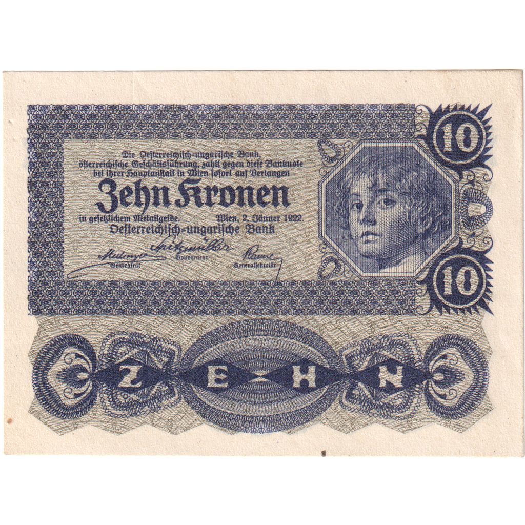 Österreich, 10 Kronen, 1922-01-02, UNZ-