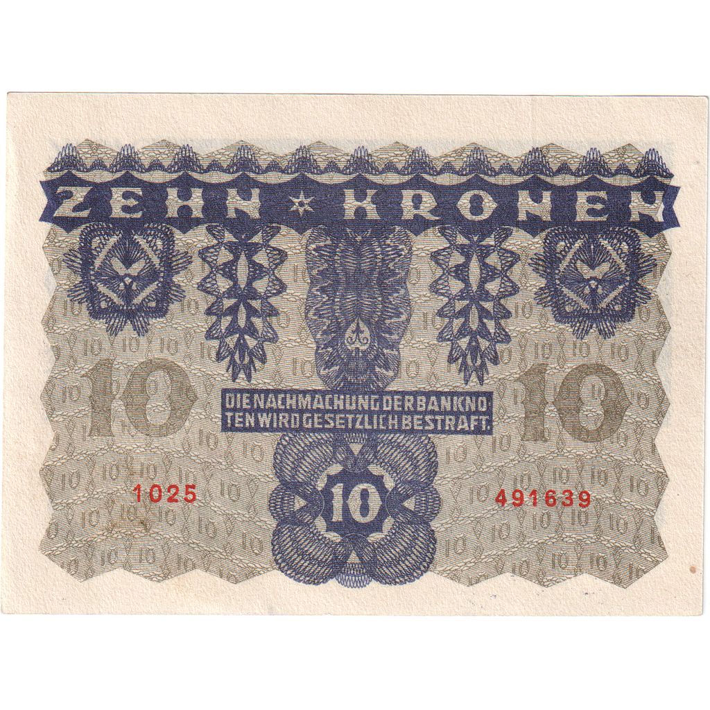 Österreich, 10 Kronen, 1922-01-02, UNZ-