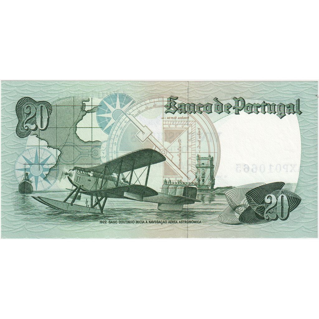 Billete, 20 Escudos, 1978, Portugal, 1978-10-04, UNC