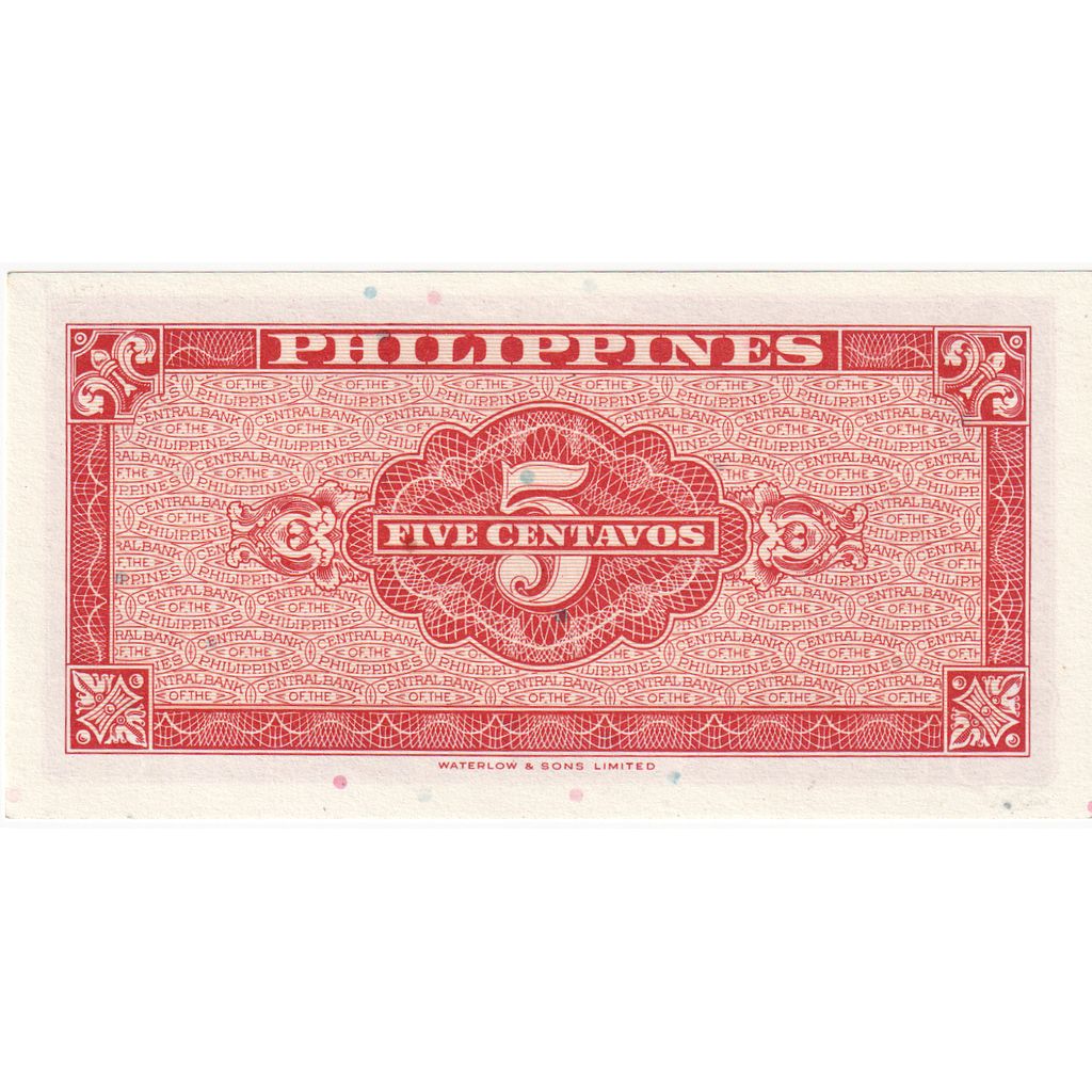 Geldschein, Philippinen, 5 Centavos, UNZ