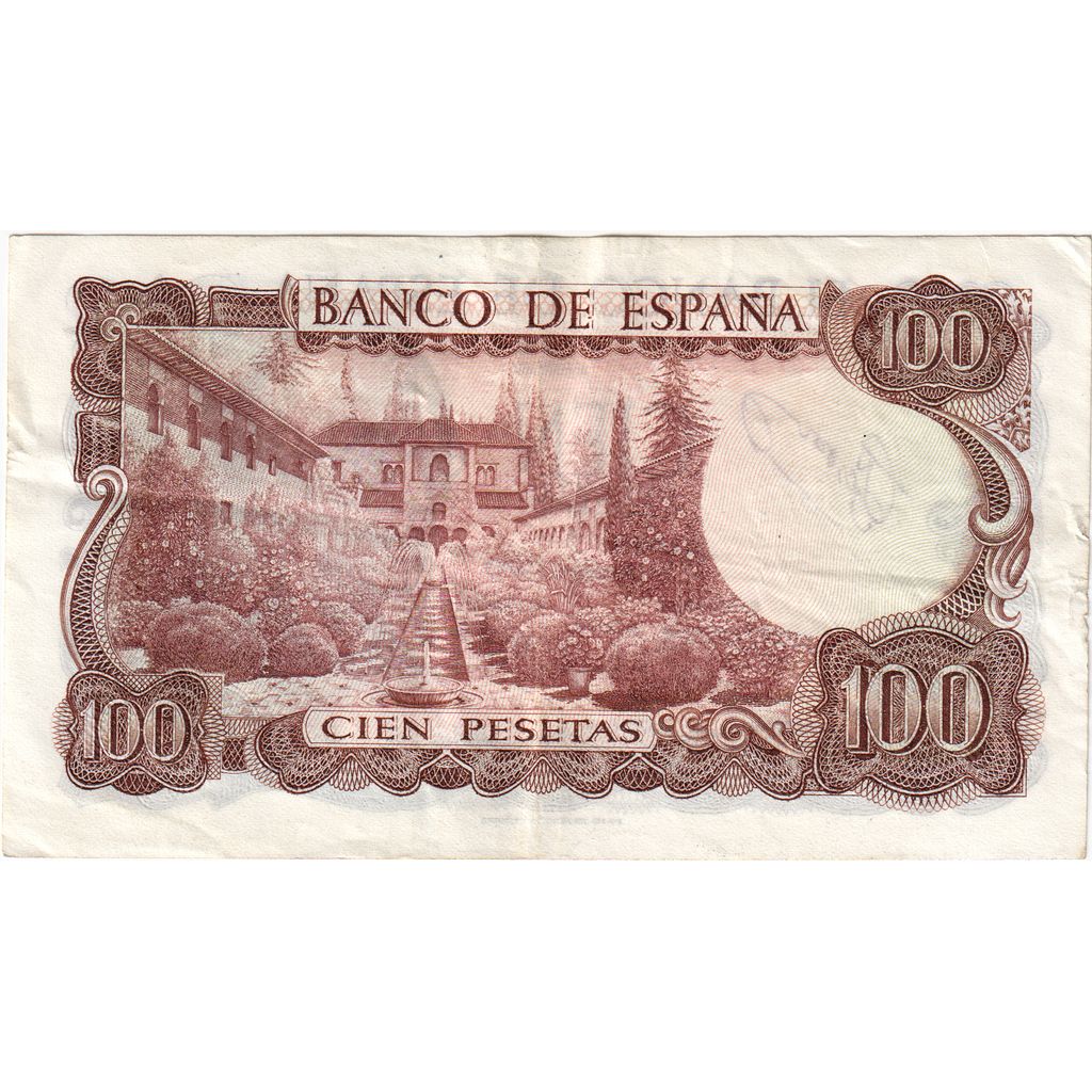 Billete, 100 Pesetas, 1970-1971, España, 1970-11-17, KM:152a, MBC