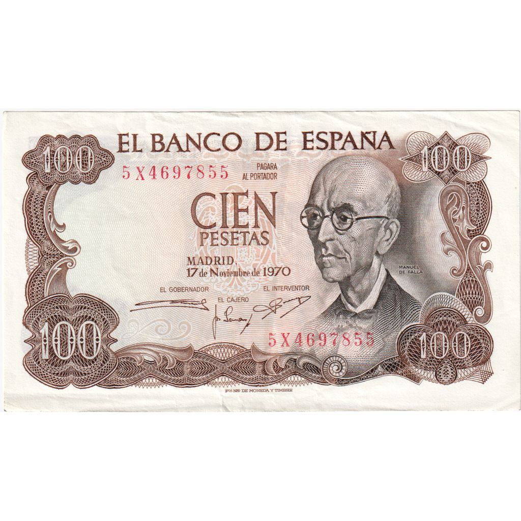 España, 100 Pesetas, 1970-11-17, MBC+