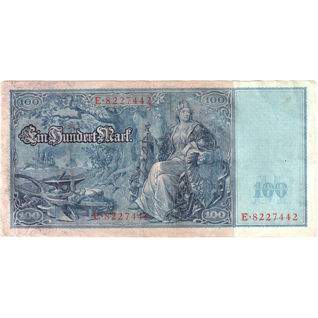 Banknot, Niemcy, 100 Mark, 1910, 1910-04-21, KM:42, EF(40-45)