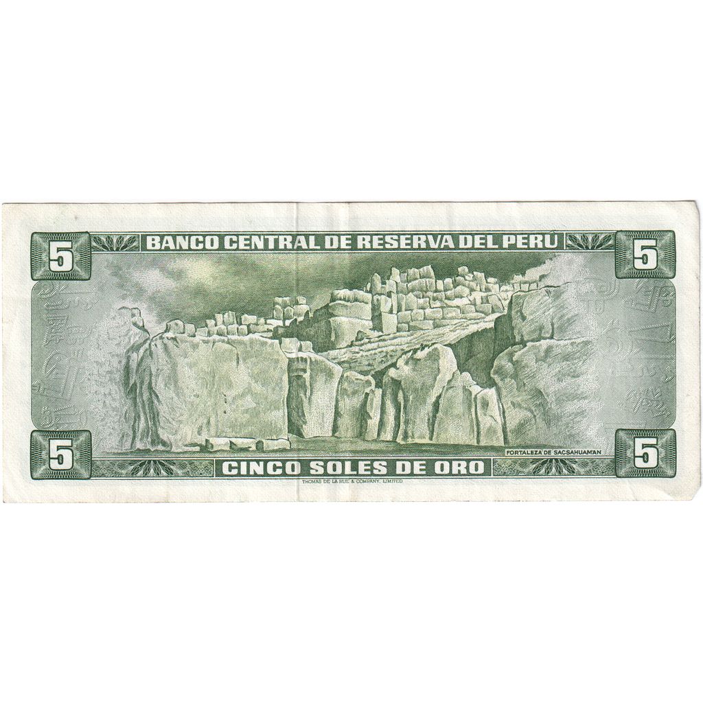 Perù, 5 Soles De Oro, 1972-05-04, BB