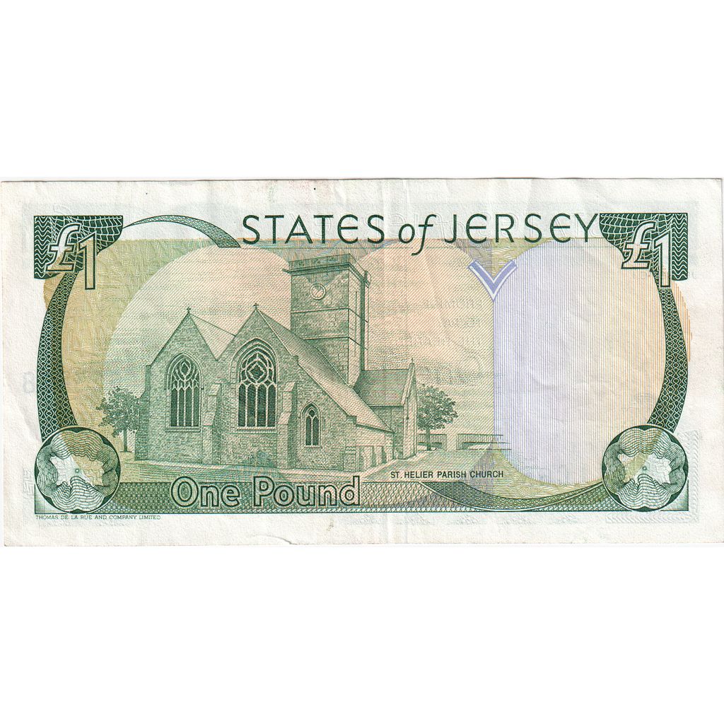 Biljet, Jersey, 1 Pound, Undated (2000), KM:26a, TTB