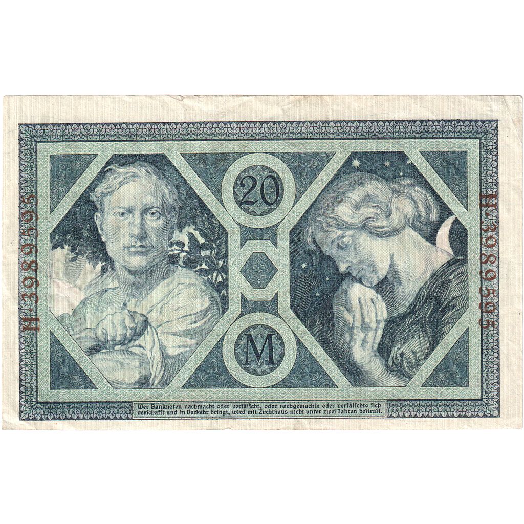 Duitsland, 20 Mark, 1915-11-04, TTB+