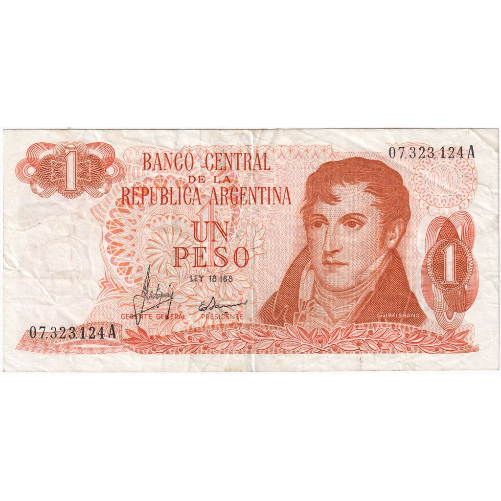 Argentinië, 1 Peso, TB+