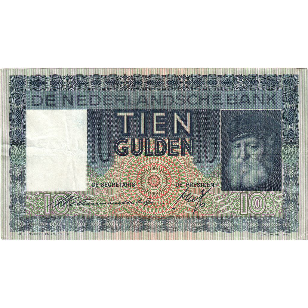 Nederland, 10 Gulden, 1937-04-30, TTB