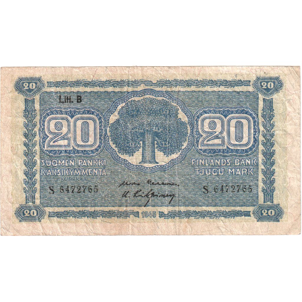 Finland, 20 Markkaa, TB