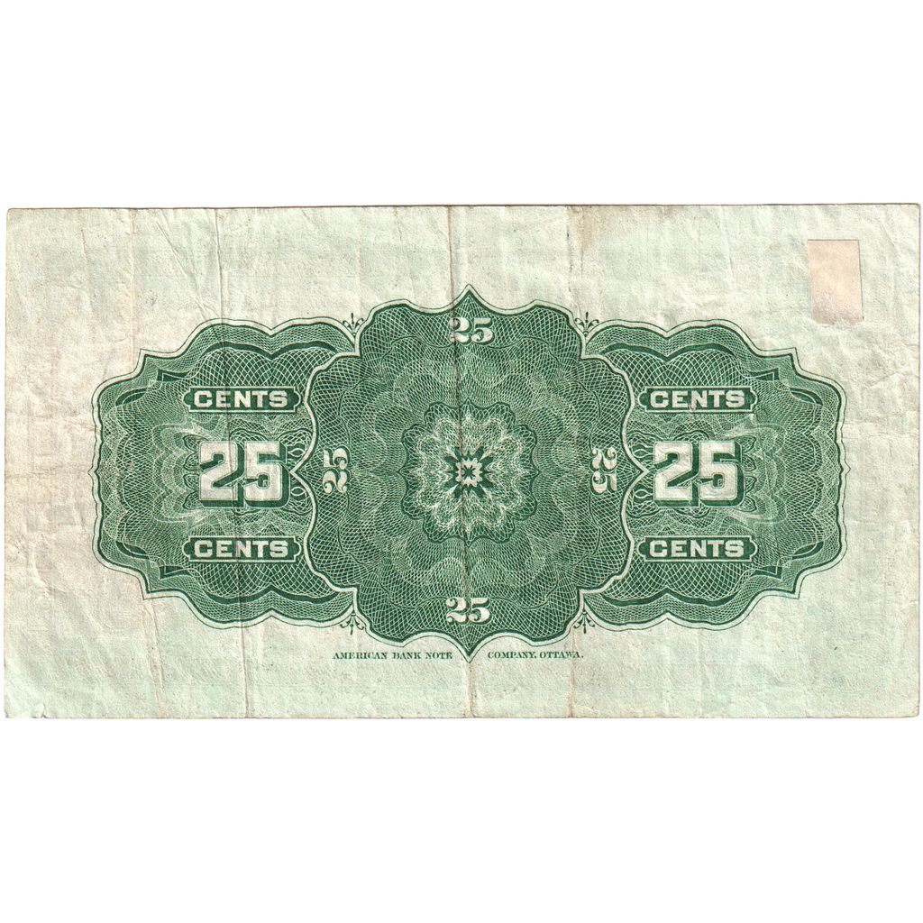 Biljet, Canada, 25 Cents, 1900, TTB