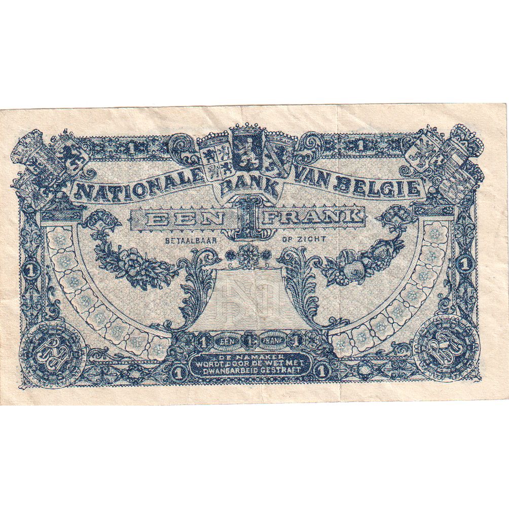 België, 1 Franc, 1920-03-25, TTB