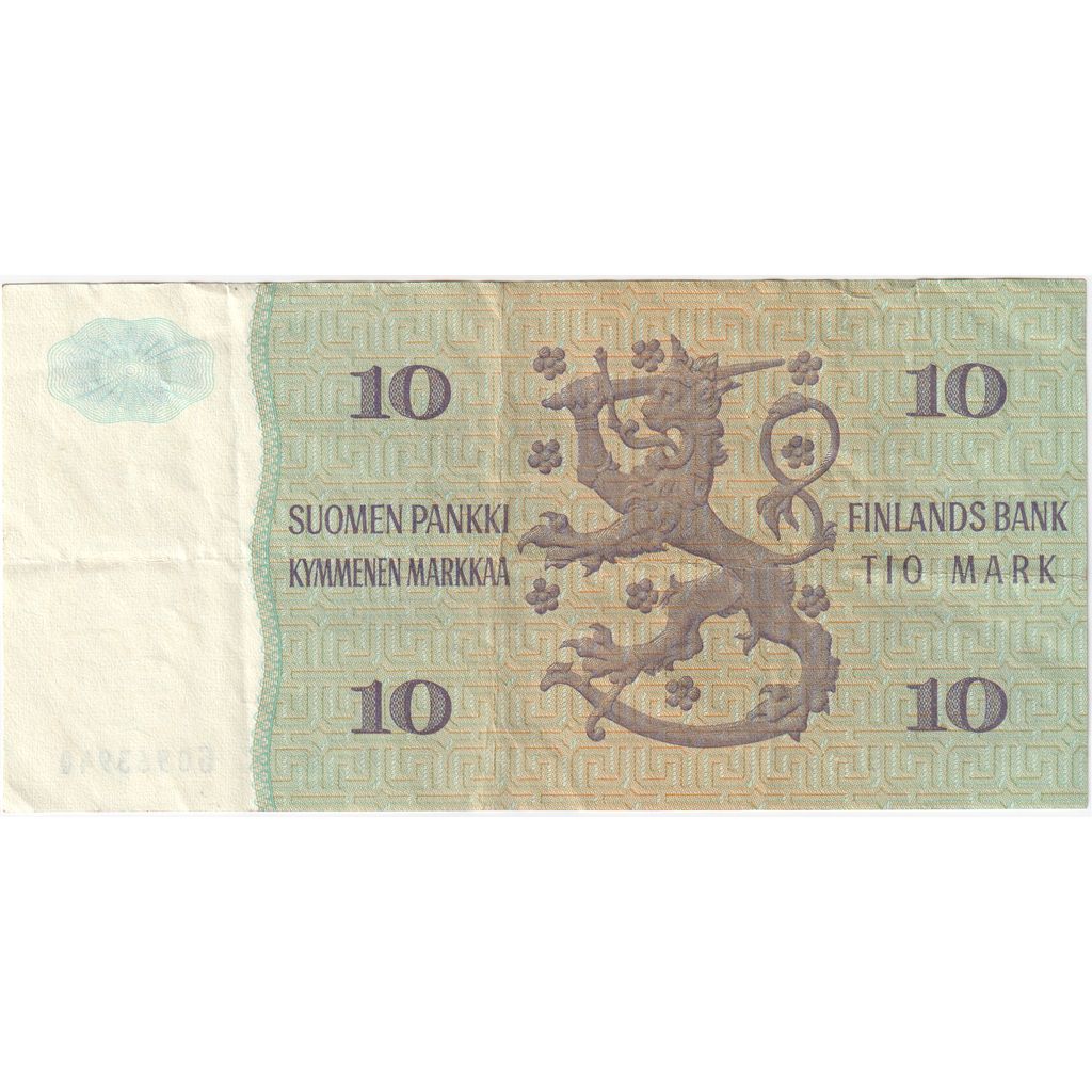 Biljet, Finland, 10 Markkaa, 1980, KM:112a, TTB