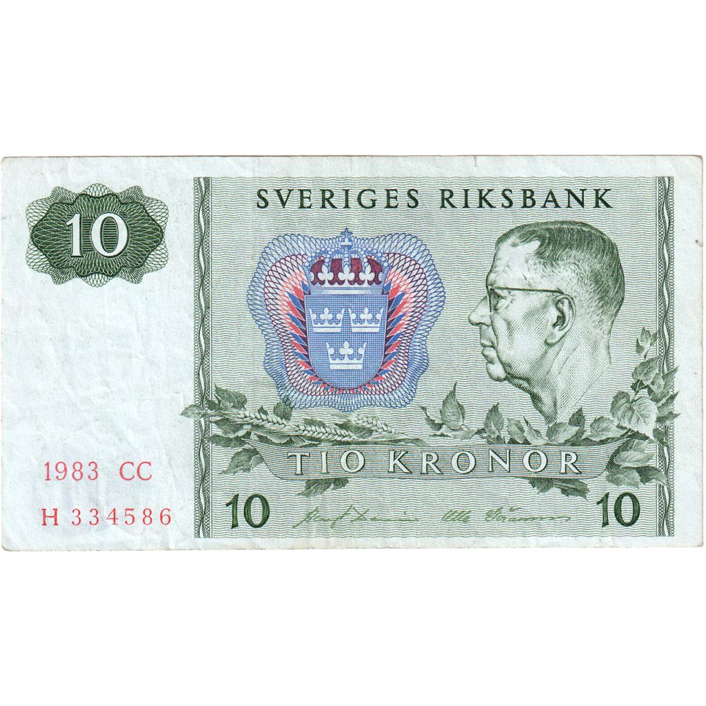 Schweden, 10 Kronor, SS