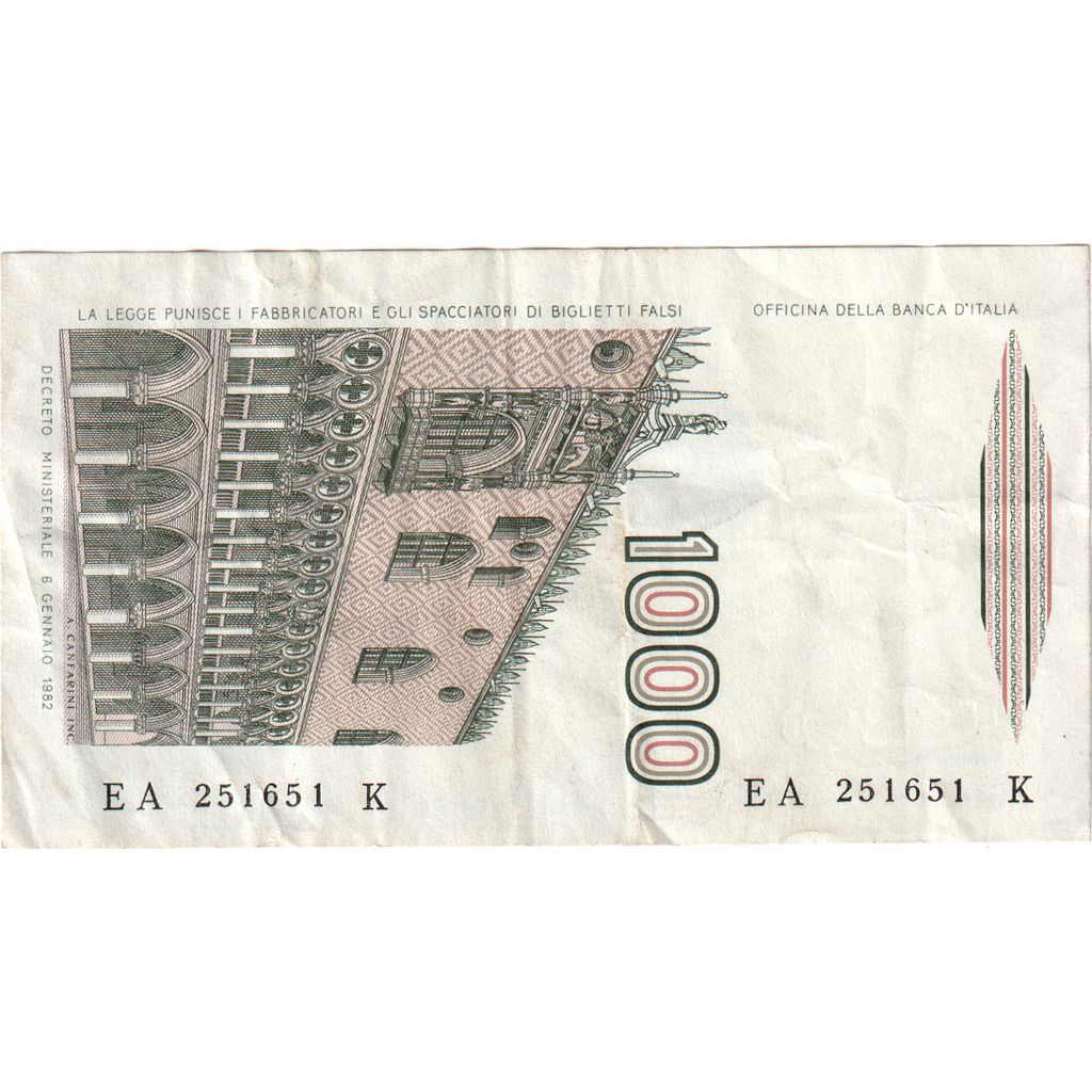 Włochy, 1000 Lire, 1982-01-06, AU(50-53)
