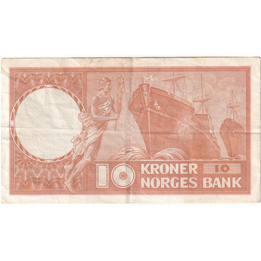 Noorwegen, 10 Kroner, undated (1968), TTB