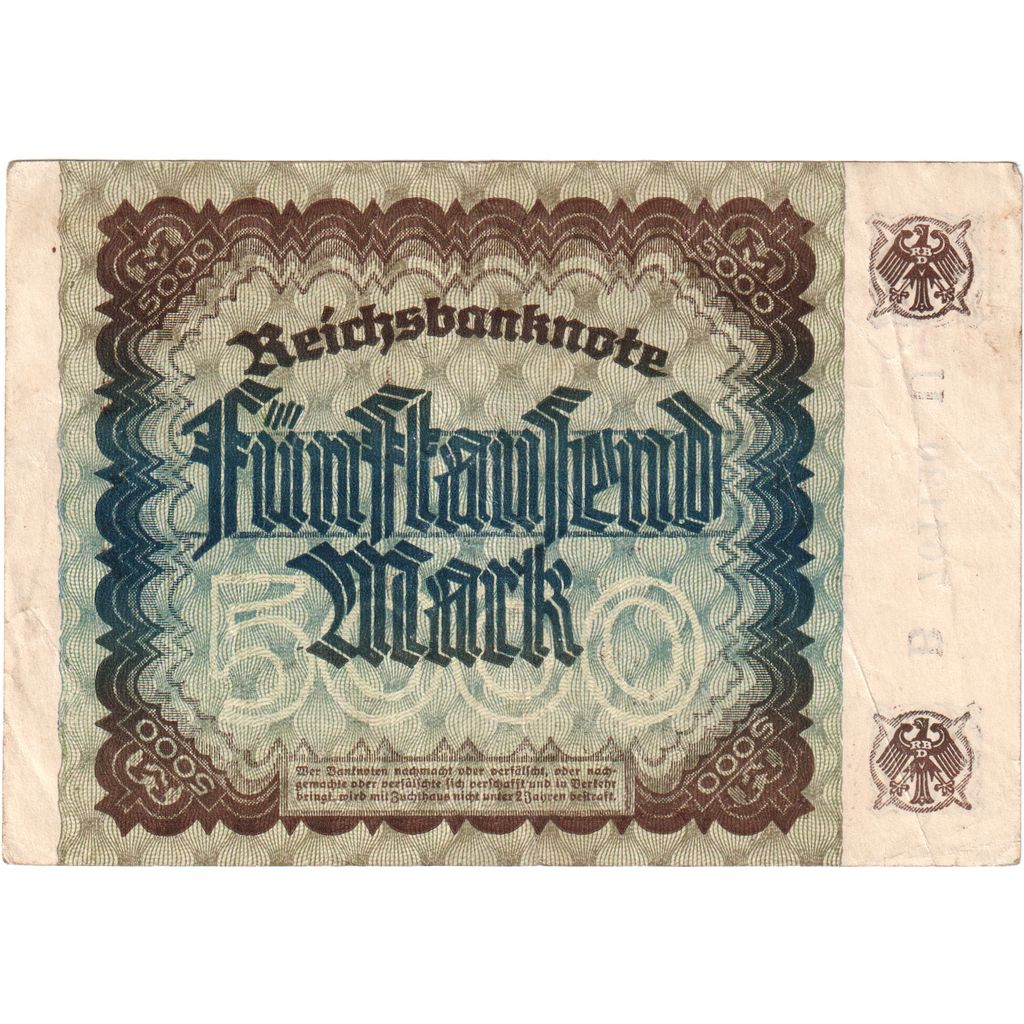 Duitsland, 5000 Mark, 1922-12-02, TTB
