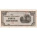 Biljet, Fillipijnen, 50 Centavos, Undated (1942), KM:105b, TTB
