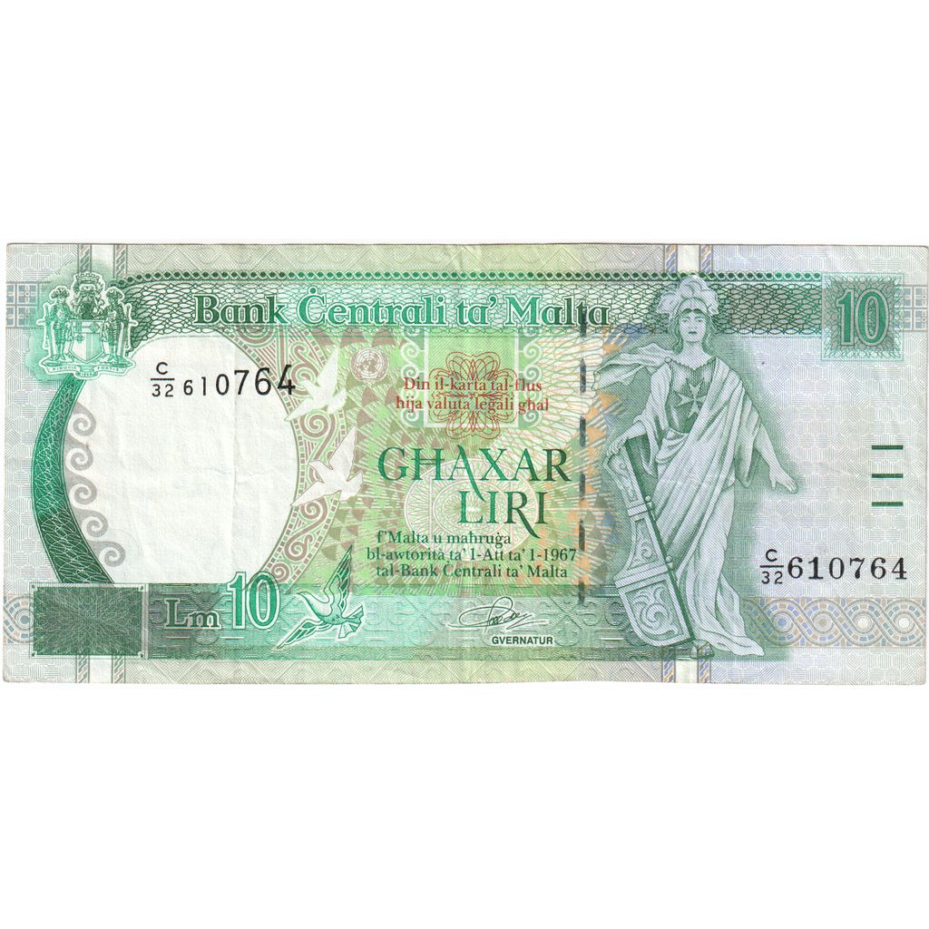 Malta, 10 Liri, TTB+