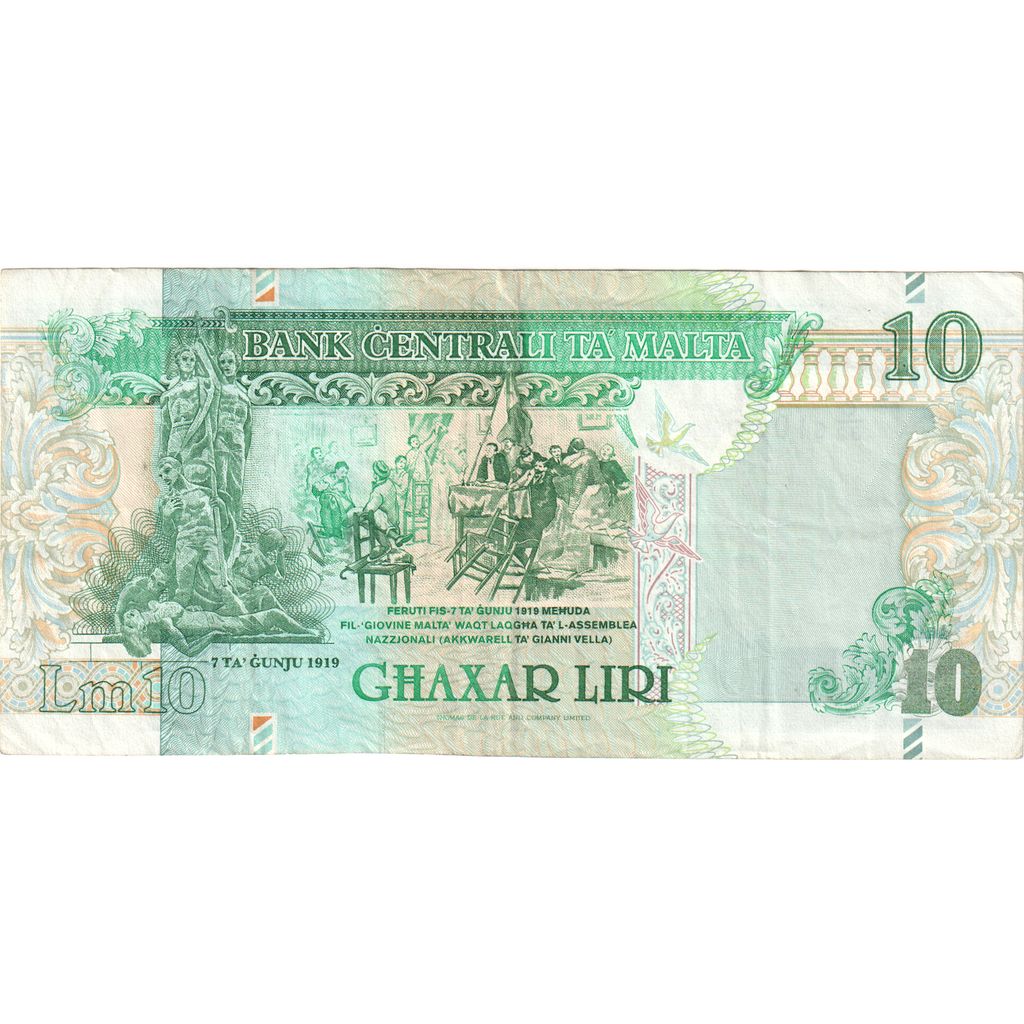 Malta, 10 Liri, TTB+
