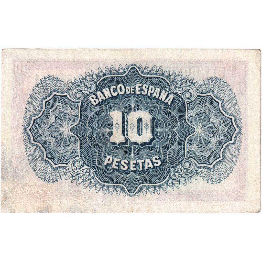 Banknote, Spain, 10 Pesetas, 1935, Undated, KM:86a, EF(40-45)