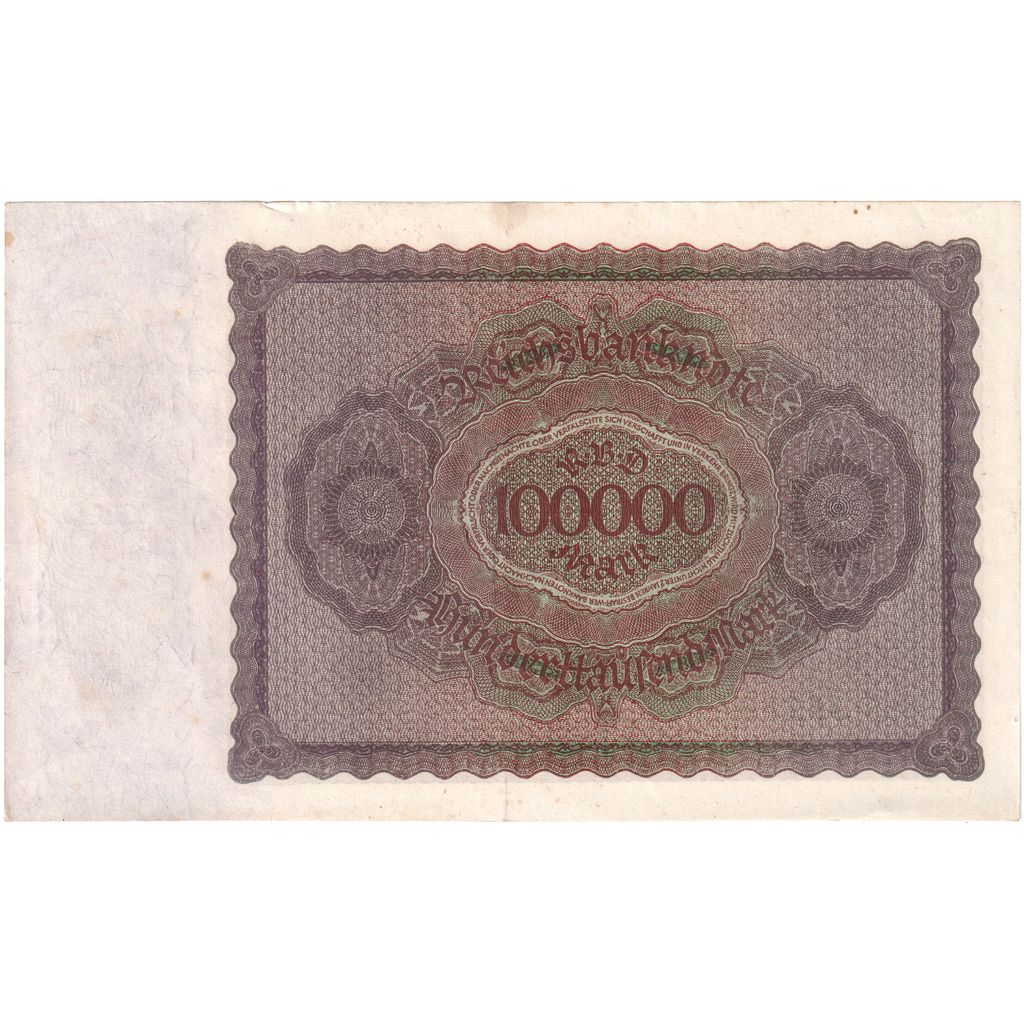Biljet, Duitsland, 100,000 Mark, 1923-02-01, KM:83a, TTB