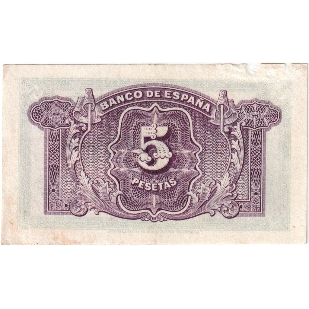 Spanje, 5 Pesetas, TB