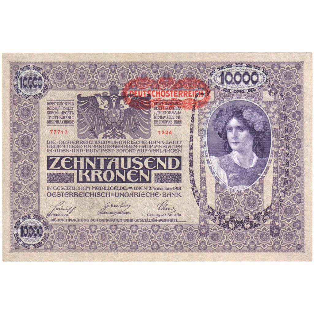 Oostenrijk, 10,000 Kronen, 1918-11-02, NIEUW