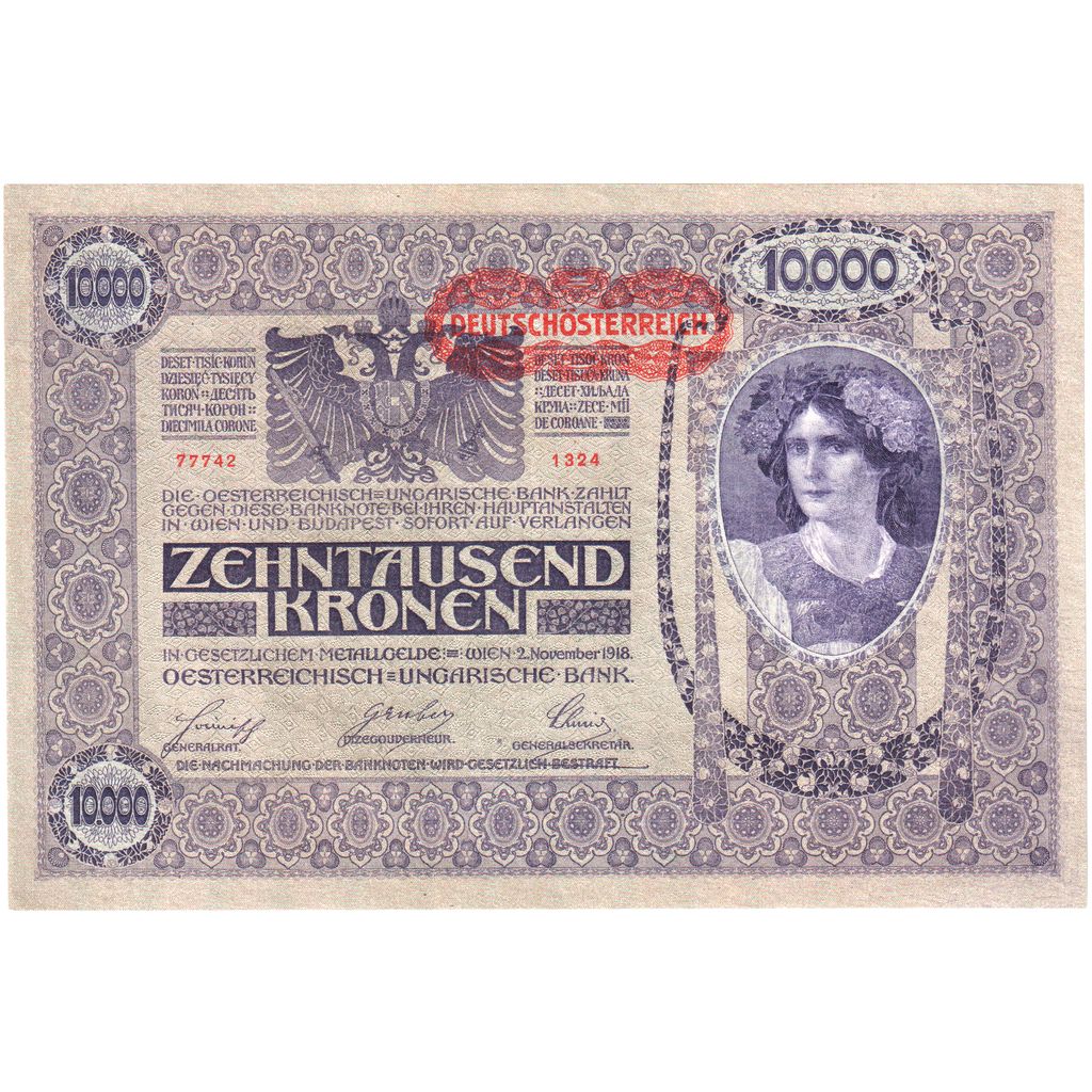 Autriche, 10,000 Kronen, 1918-11-02, NEUF