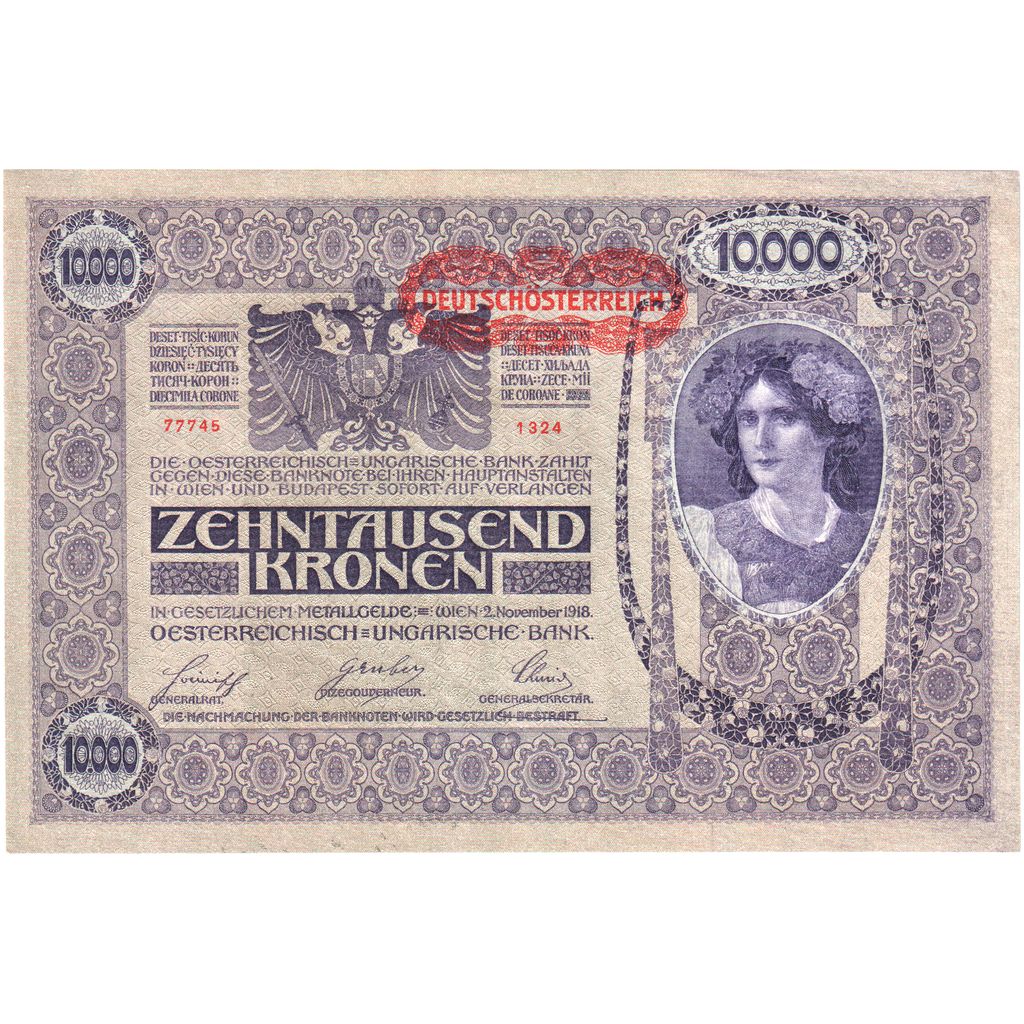 Oostenrijk, 10,000 Kronen, 1918-11-02, NIEUW