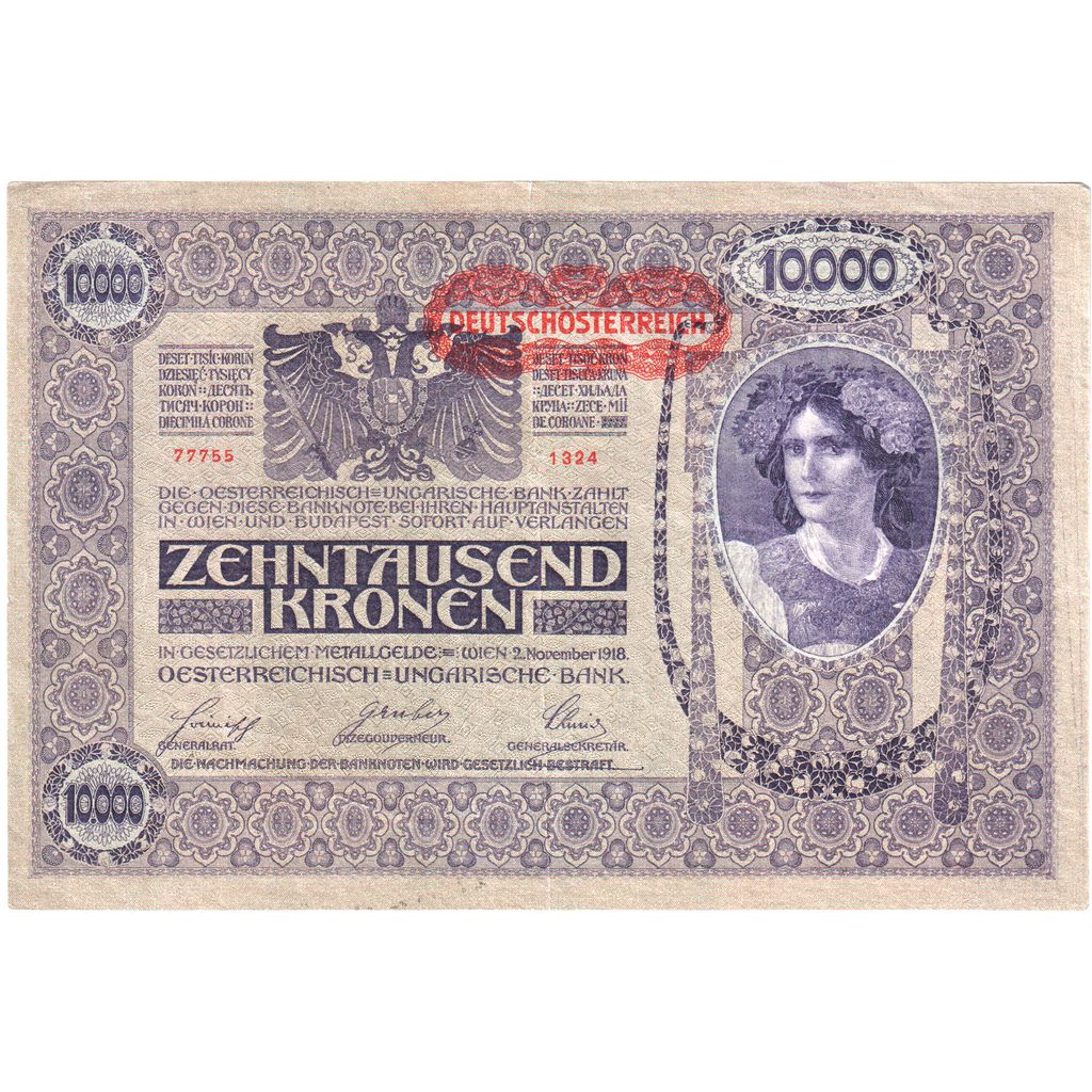 Oostenrijk, 10,000 Kronen, 1918-11-02, SUP