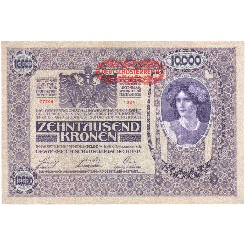 Oostenrijk, 10 000 Kronen, 1918-11-02, SPL