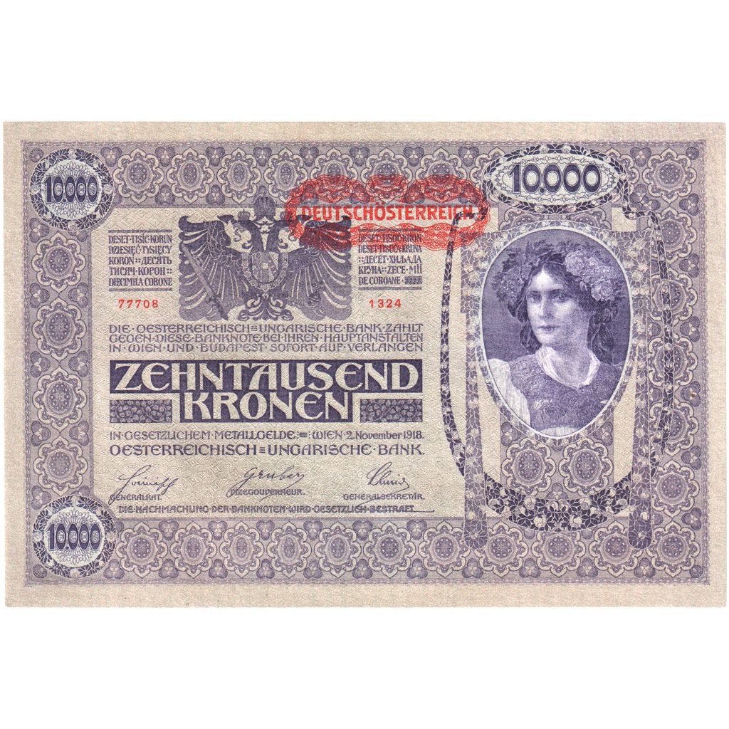 Oostenrijk, 10 000 Kronen, 1918-11-02, SPL