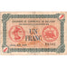 France, Belfort, 1 Franc, 1918-11-04, Chambre de Commerce, VF(30-35)