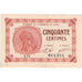 France, Paris, 50 Centimes, 1920-03-10, Chambre de Commerce, UNC(65-70)