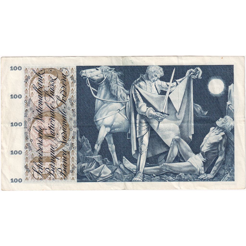 Banknote, Switzerland, 100 Franken, 1964, 1964-04-02, KM:49f, EF(40-45)