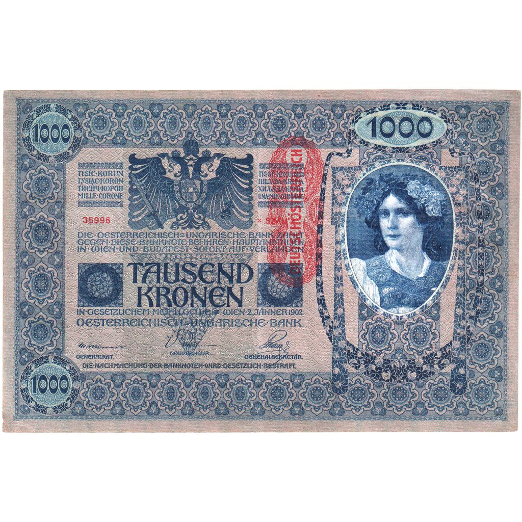 Austria, 1000 Kronen, 1922-01-02, SPL-