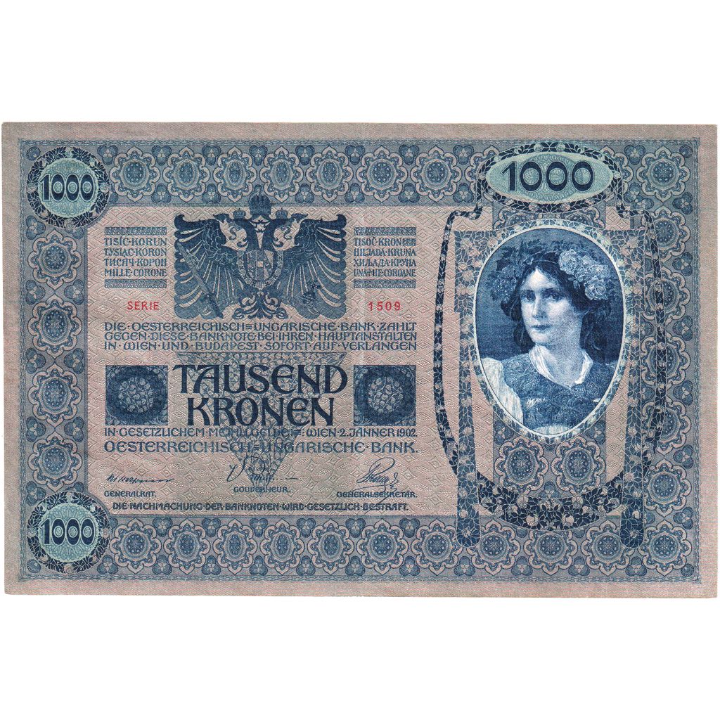 Austria, 1000 Kronen, 1922-01-02, SPL-
