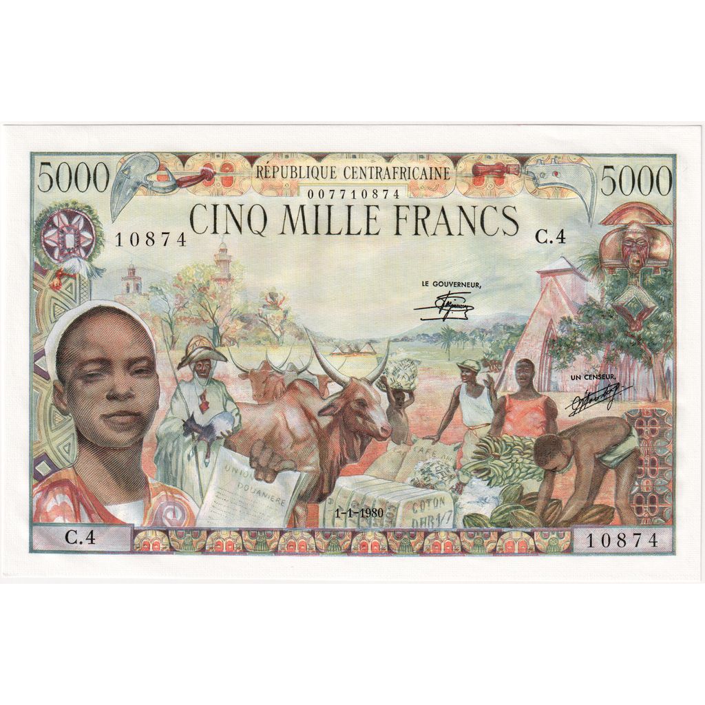 República Centroafricana, 5000 Francs, 1980-01-01, SC