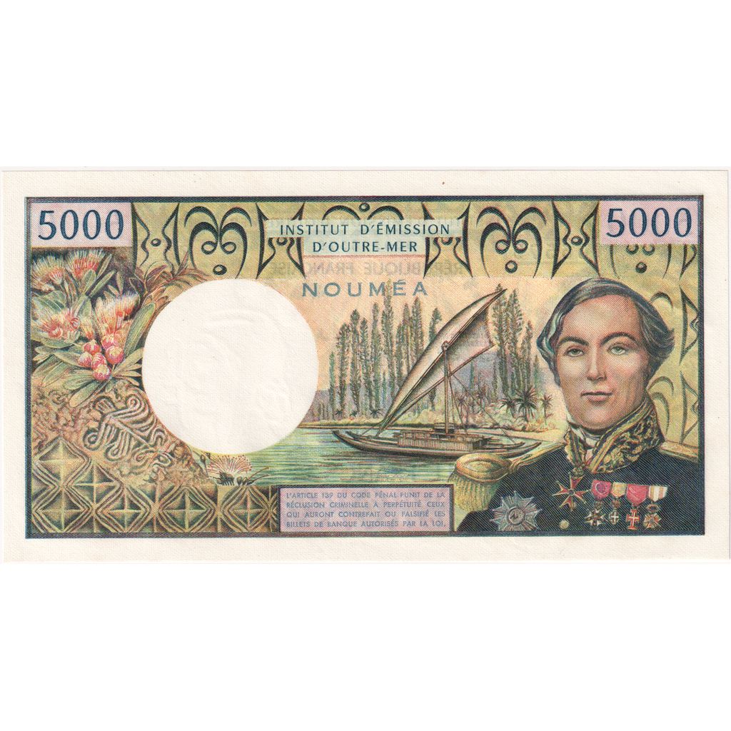 Nova Caledónia, 5000 Francs, NOUMÉA, UNC(65-70)