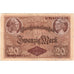 Banknot, Niemcy, 20 Mark, 1914, 1914-08-05, VF(30-35)
