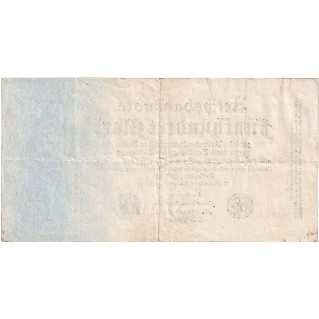 Billete, 500 Mark, 1922, Alemania, KM:74b, MBC