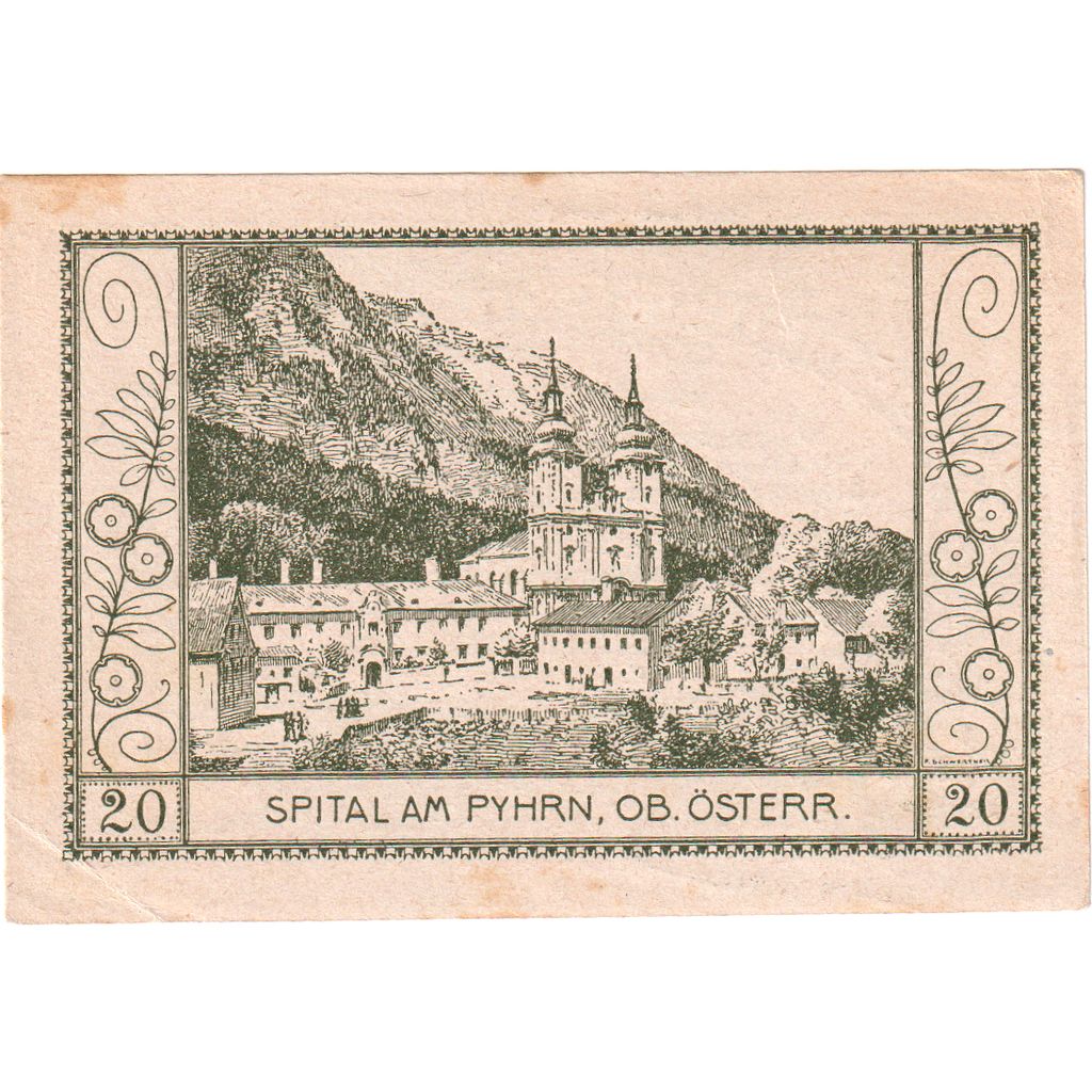 Österreich, Spital am Pyhrn, 20 Heller, 1921-03-31, SS+