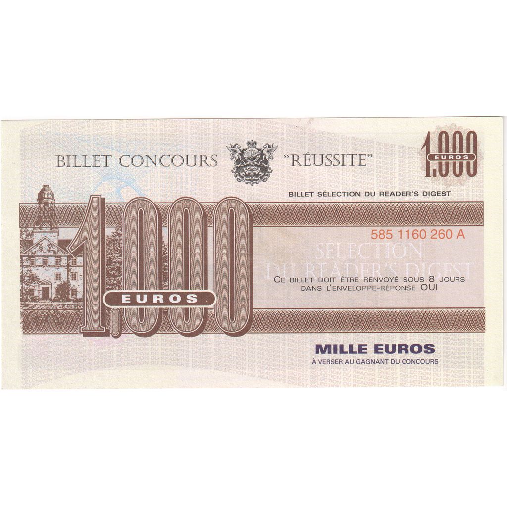 Frankreich, 1000 Euro, 2002, UNZ