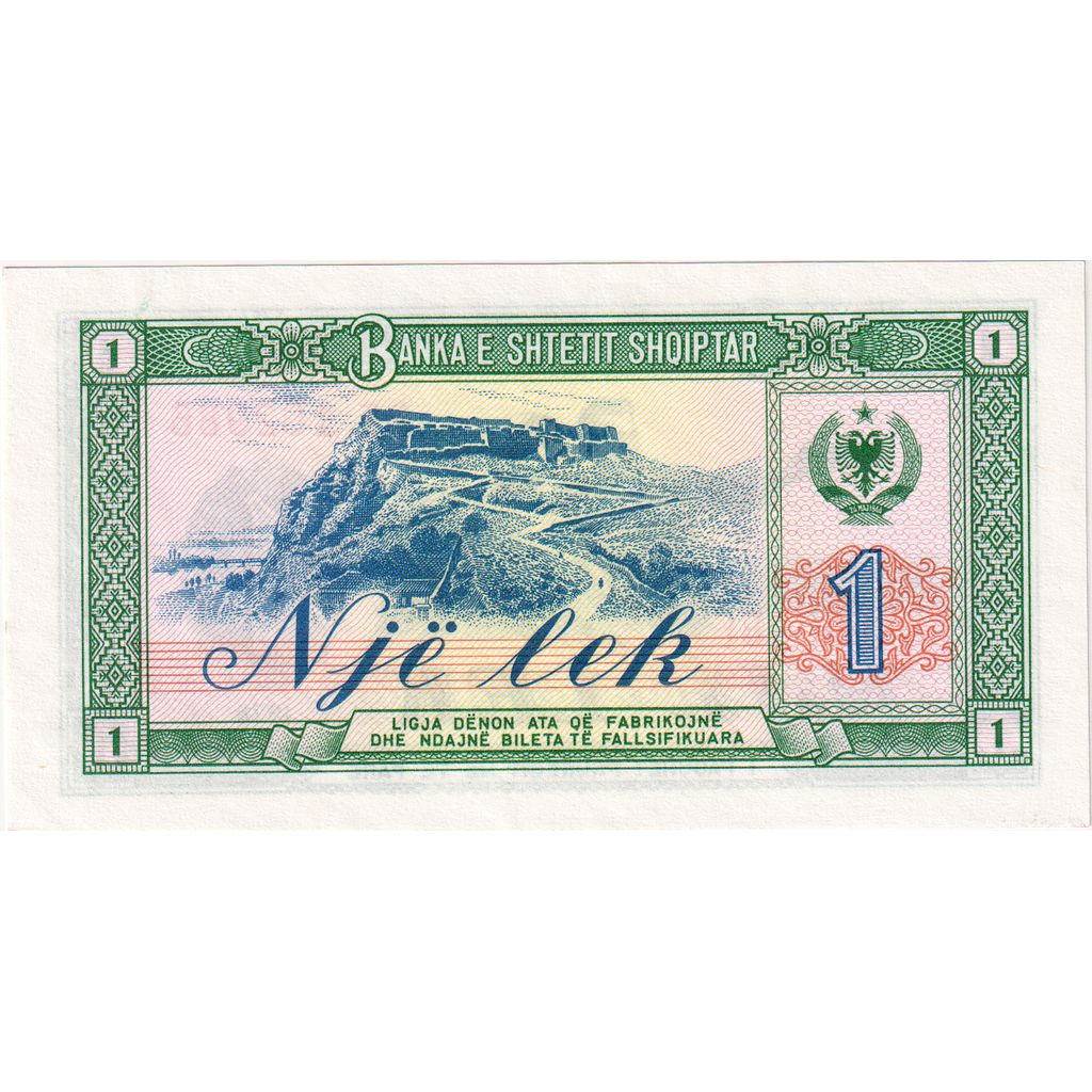 Billete, 1 Lek, 1976, Albania, KM:40a, UNC