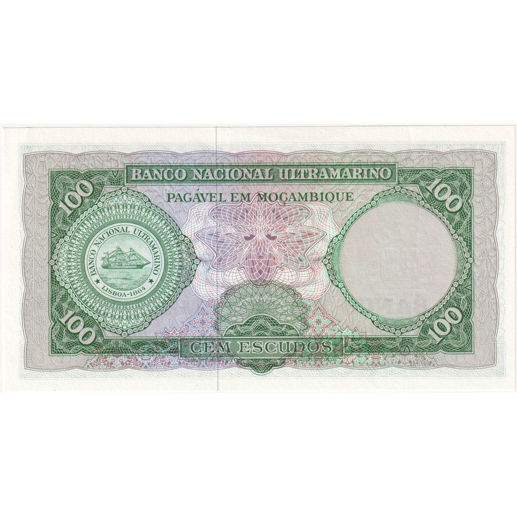 Banconote, Mozambico, 100 Escudos, 1961, KM:117a, FDS
